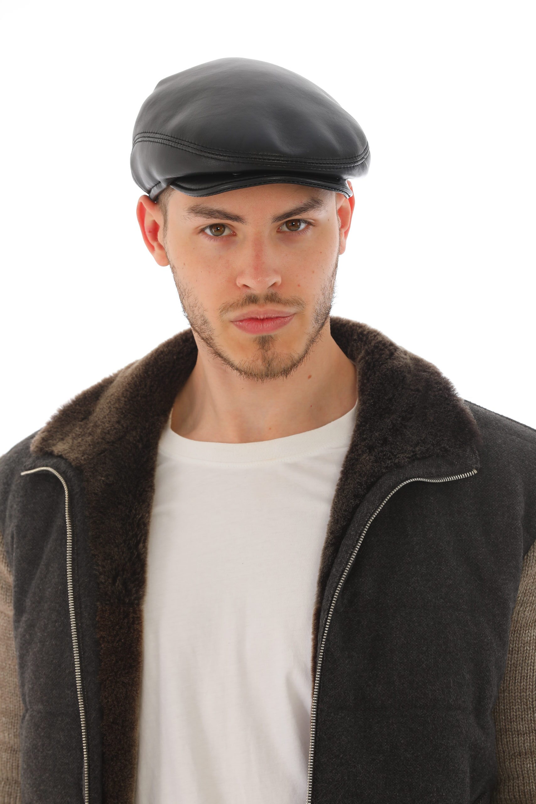 Siluett bőr férfi sapka