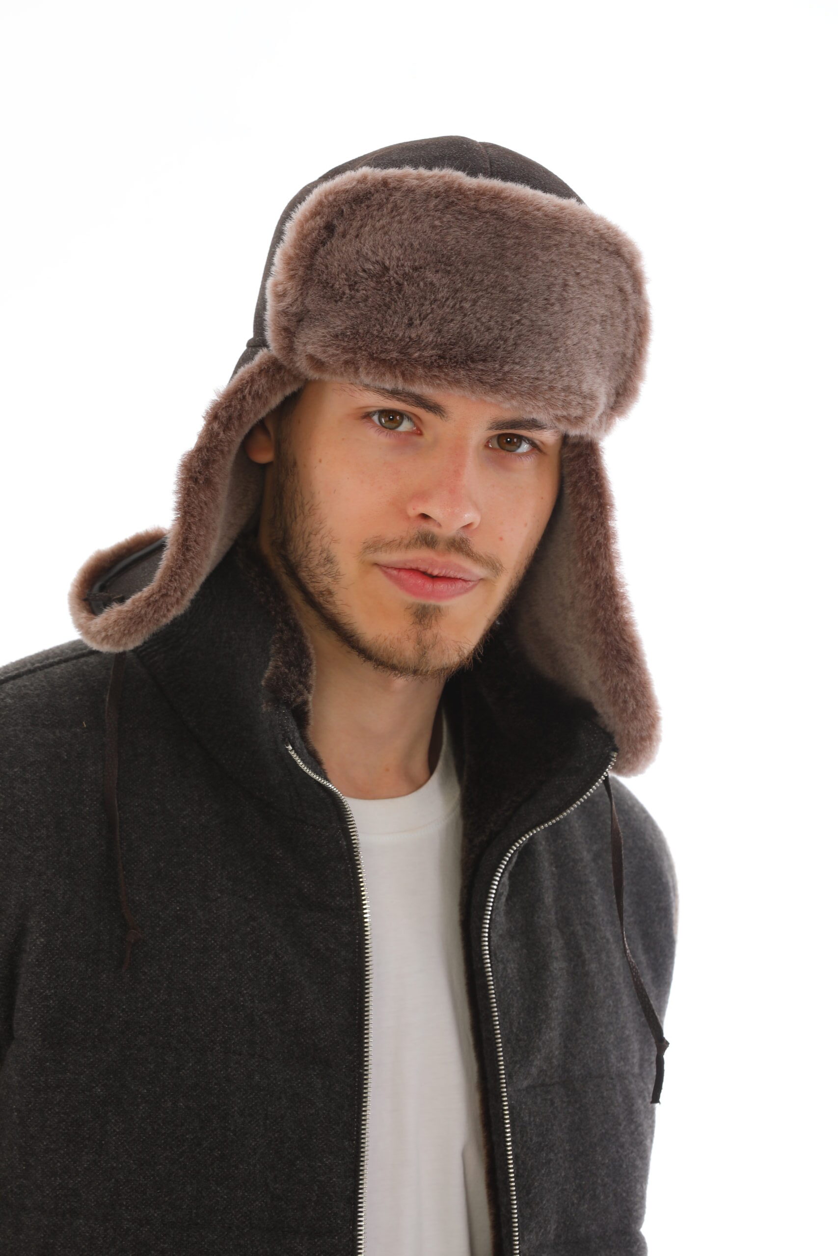 Usánka férfi irha sapka_036K